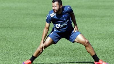 Alfredo Mejía durante el entrenamiento de este domingo de la Bicolor en Kansas. Foto Juan Salgado/Enviado Especial