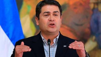 El presidente hondureño se refirió a la extorsión en Honduras.