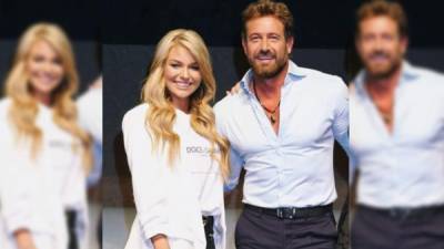 Irina Baeva y Gabriel Soto (d) recién empiezan su gira teatral de la obra '“¿Por qué los hombres aman a las cab***as?”// Foto Instagram Irina.