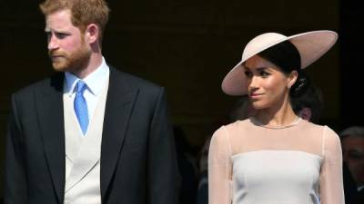 Los duques de Sussex, el príncipe Harry y Meghan Markle. Foto AFP.