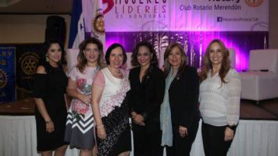 Osiris Paredes Lobo, Blanca Villela Molina, Mayra Falck Reyes, Rosa María Melgar, Ena Interiano y Jacqueline Foglia Sandoval.