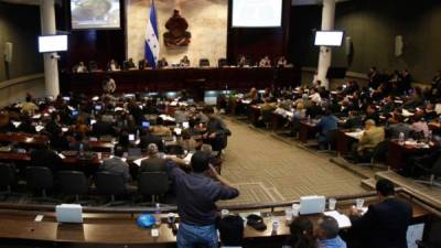 Diputados sesionan en el Congreso Nacional.