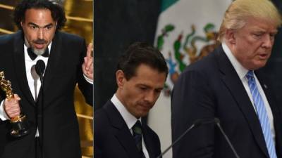 El oscarizado director mexicano criticó la visita del magnate a su país.