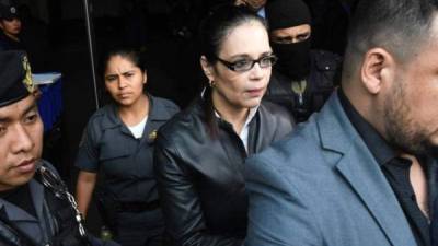 La exvicepresidenta de Guatemala, Roxana Baldetti, permanece en prisión.