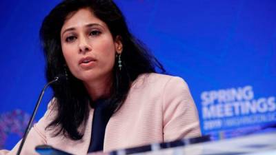 En la imagen, la economista jefa del Fondo Monetario Internacional, Gita Gopinath.