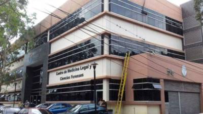 Edificio de la morgue en Tegucigalpa.