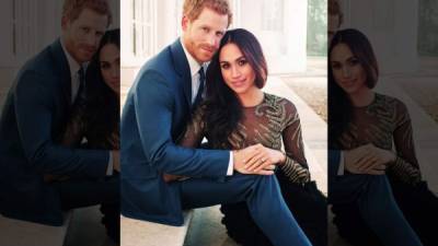 El príncipe Harry de Gales y Meghan Markle.