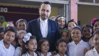 Carlos Campos fue honrado en la escuela Jaime O’leary de la ciudad de El Progreso, Yoro.