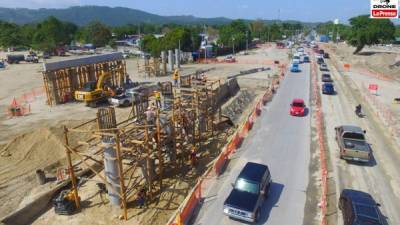 Los trabajos en el intercambiador del norte avanzan y la meta es concluirlo el próximo año. Todo va conforme a la programación. Foto: Yoseph Amaya