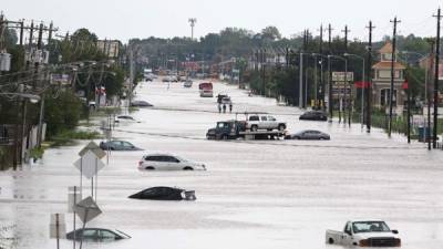 La tormenta Harvey ha causado inundaciones y continúa la zozobra. Foto de Houston/AFP