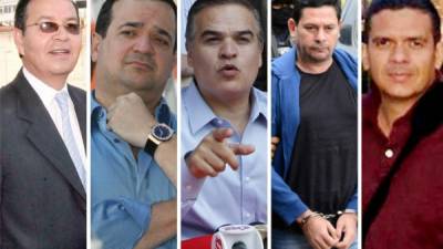 Rafael Leonardo Callejas, Yani Rosenthal, Yankel Rosenthal, Héctor Emilio Fernández Rosa, alias Don H y Fabio Lobo, hijo del expresidente Porfirio Lobo.