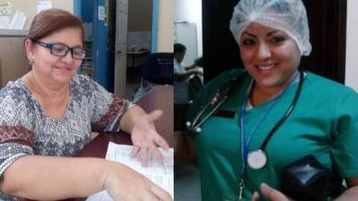 Imágenes en vida de la licenciada en enfermería Gladis Ondina Alfaro y Bessy Valenzuela.