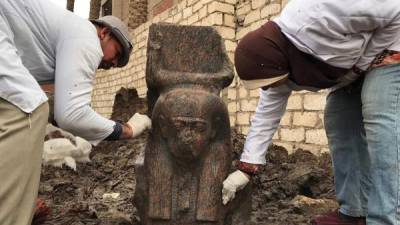 El busto de Ramsés II (Foto de AFP).