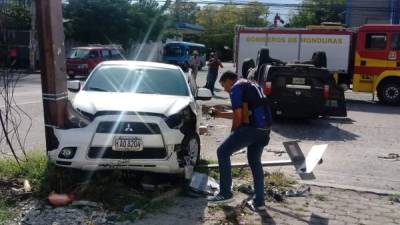 El percance se registró en la 10 calle y 3 avenida del barrio Las Acacias de esta ciudad.