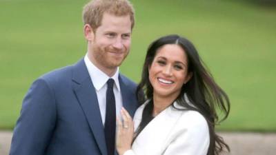 El príncipe Harry de Gales y su prometida Meghan Markle.