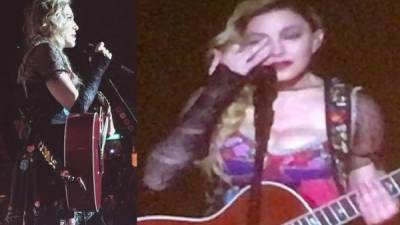 Madonna lloró en su primer concierto dedicado a Frida Kahlo.