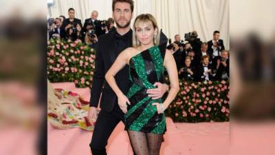 Liam y Miley en la MET Gala el pasado mayo, una de las últimas apariciones públicas de la ahora expareja.