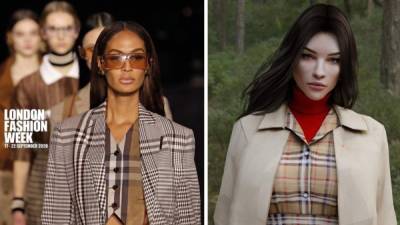 Burberry se encargó de abrir el evento. Lo hizo de forma digital en redes sociales. Fotos Instagram