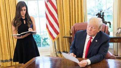 El nombre de Madeleine Westerhout ha figurado en los portales a nivel mundial después que el propio presidente de EEUU, Donald Trump, dijera que 'ella es la clave'.