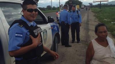 El desalojo de los usurpadores de las tierras la ejecutaron las autoridades policiales en forma pacífica la tarde ayer.