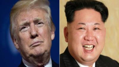 El presidente de EEUU, Donald Trump y el líder norcoreano Kim Jong-Un. AFP