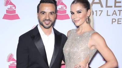 Luis Fonsi y su esposa la modelo Águeda López.// Foto archivo Bang Showbiz.