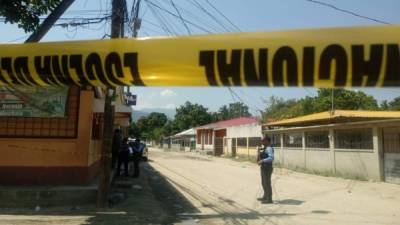 Lugar donde quedó el cuerpo del joven estudiante.