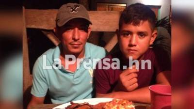 Odilio Omar Medina Zamora (36) y su hijo Omar Medina Linares (13), foto en vida.