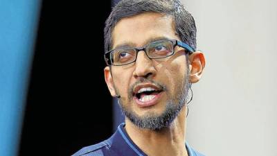 La cuenta en Twitter de Sundar Pichai, presidente ejecutivo de Google, también cayó presa de los hackers.