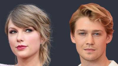 Collage de fotos de Taylos Swift (i) y el actor británico Joe Alwyn (d).