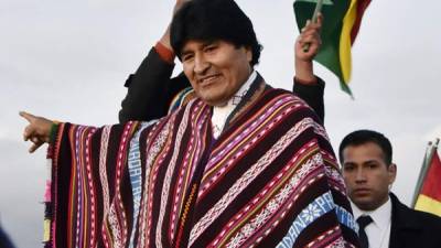 Evo Morales en una ceremonia indígena para celebrar sus nueve años, ocho meses y 27 días en el poder de Bolivia.