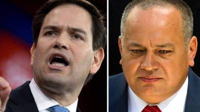 Marco Rubio (izq.) ha sido uno de los funcionarios estadounidenses más criticos con el gobierno de Nicolás Maduro.