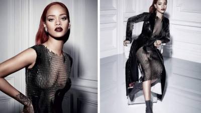 Rihanna vestida con la colección de Otoño de Dior.