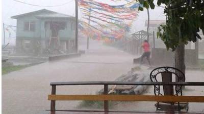 La isla de Guanaja será afectada fuertemente por las lluvias este miércoles.