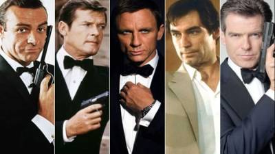 Los famosos actores que han personificado al agente 007.