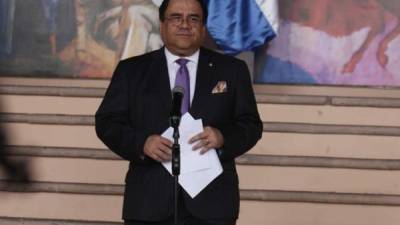 El canciller de Honduras, Arturo Corrales.