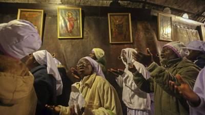 Miles de peregrinos de todo el mundo se encuentran en Belén para conmemorar la Nochebuena.