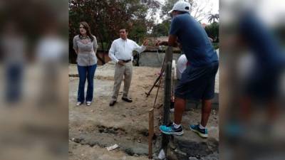 El diputado Alberto Chedrani supervisó ayer los trabajos.