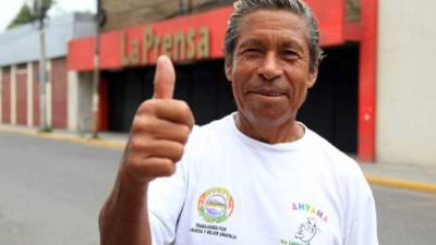 El corredor de 68 años ha participado en varias ocasiones en la Maratón Internacional de diario La Prensa.