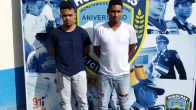 Los detenidos son Daniel Edgardo Peralta García y Ricardo David Valladares Romero.