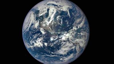 La cámara instalada en el satélite Observatorio Espacial Climático Profundo tomó la fotografía el 6 de julio.