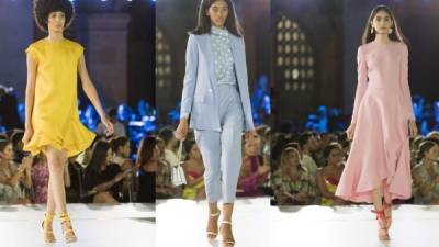 39 “looks” de la colección Resort 2019 de Óscar de la Renta se presentaron en la pasarela de Dominicana Moda.