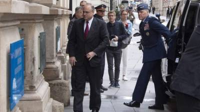 Marshall Billingslea, enviado presidencial especial de los Estados Unidos para el Control de Armas, llega a la reunión entre Estados Unidos y Rusia en el Palacio Niederoestereich en Viena. Foto AFP