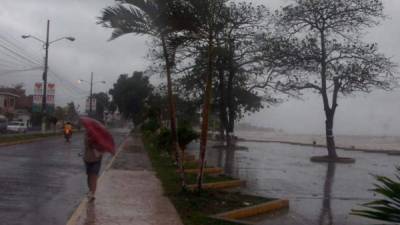 Las playas de La Ceiba se verán afectadas por las lluvias.