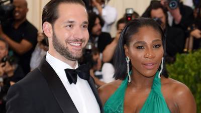 Alexis Ohanian y Serena Williams. Foto: AFP/Archivo