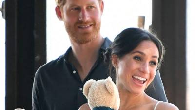 El príncipe Harry y Meghan Markle durante su visita a isla de Fraser.