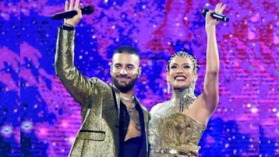 Maluma tuvo a JLo como invitada especial en su concierto en el Madison Square Garden en Nueva York.