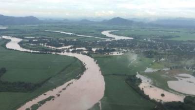 Inundaciones en el sur de Honduras producto de las lluvias.