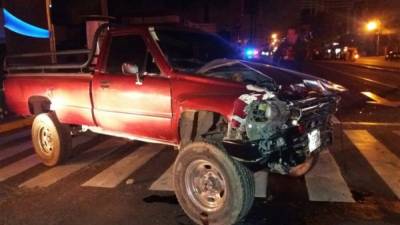 El accidente se produjo en horas de madrugada en el bulevar morazán de Tegucigalpa.
