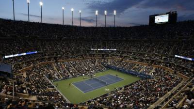 Vista general del estadio en donde se juega el Abierto de Tenis de Estados Unidos.Foto EFE/JASON DECROW/.